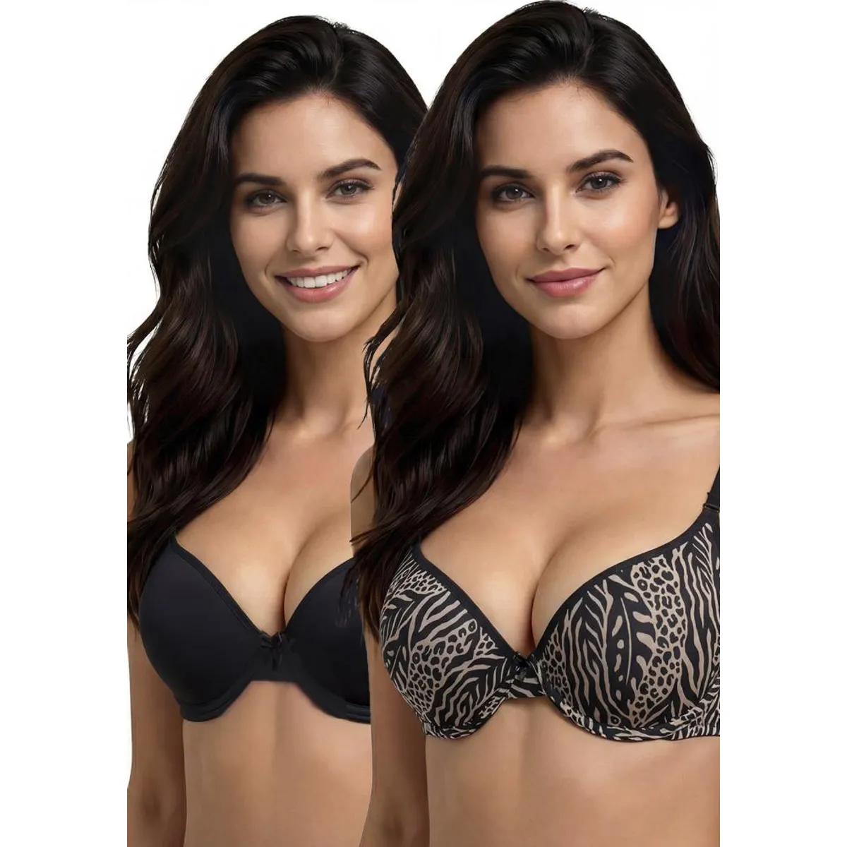 KAYSER - Pack 2X Sosten Push Up Microfibra P250.023-NEG10 Kayser