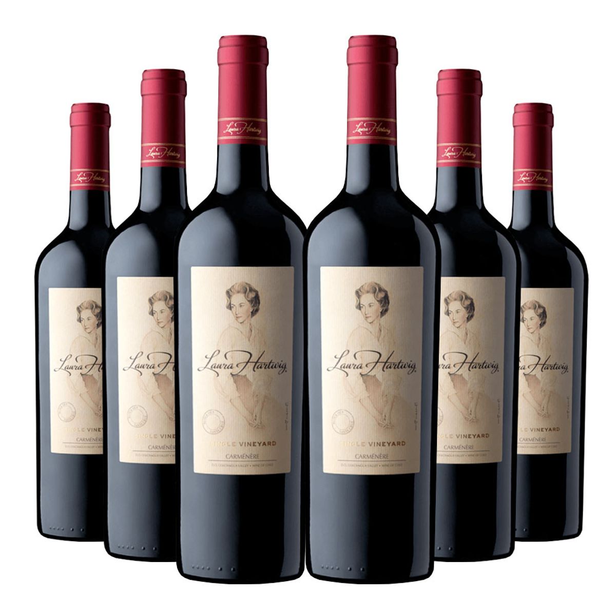 LAURA HARTWIG - 6 Vinos Laura Hartwig Single Vineyard Carmenere