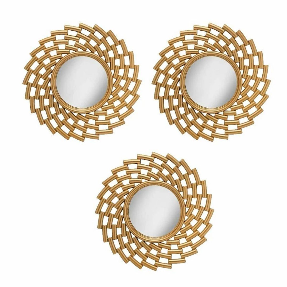 GENERICO - SET ESPEJOS DECORATIVOS FORMA NORDICO