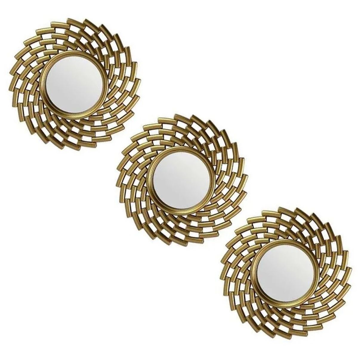 GENERICO - SET ESPEJOS DECORATIVOS FORMA NORDICO