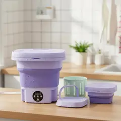 GENERICO - Mini Lavadora Automática Portátil Plegable Para Ropa Pequeña