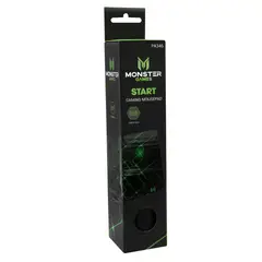 MONSTER GAMES - MOUSE PAD GAMER START 23X20CM PA346 COLOR NEGRO Open box