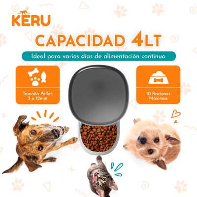 Imagen 2 del producto Comedero Automático Wifi Con Cámara Blanco EC -