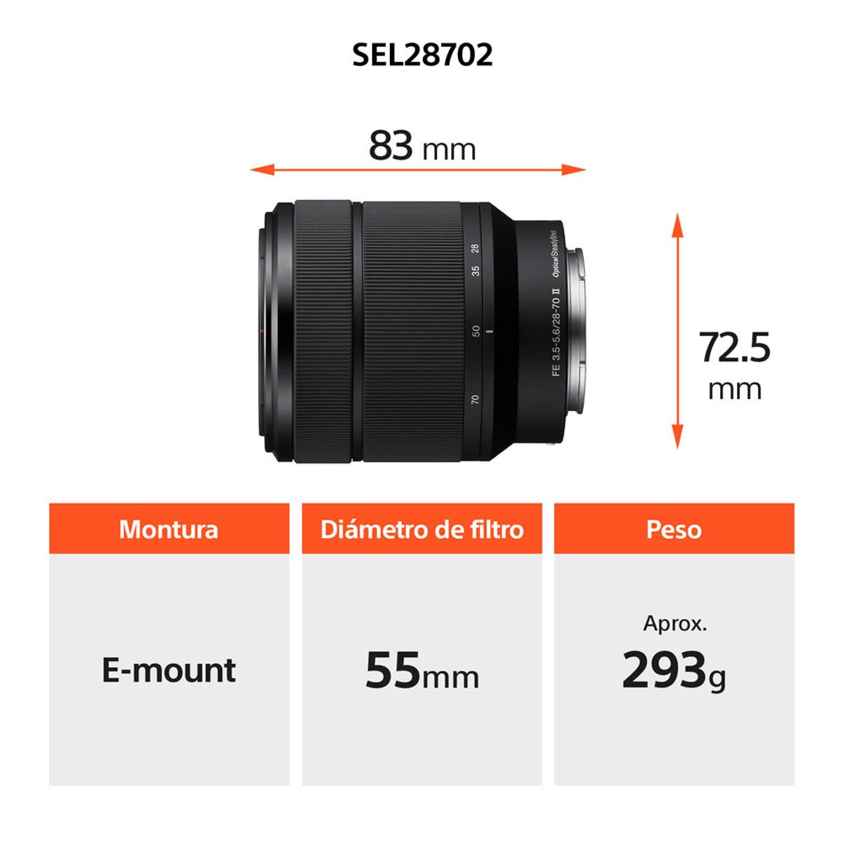 SONY - Cámara a7 III sensor full-frame de 35 mm + lente de zoom de 28-70 mm 2da generación