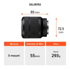 SONY - Cámara a7 III sensor full-frame de 35 mm + lente de zoom de 28-70 mm 2da generación