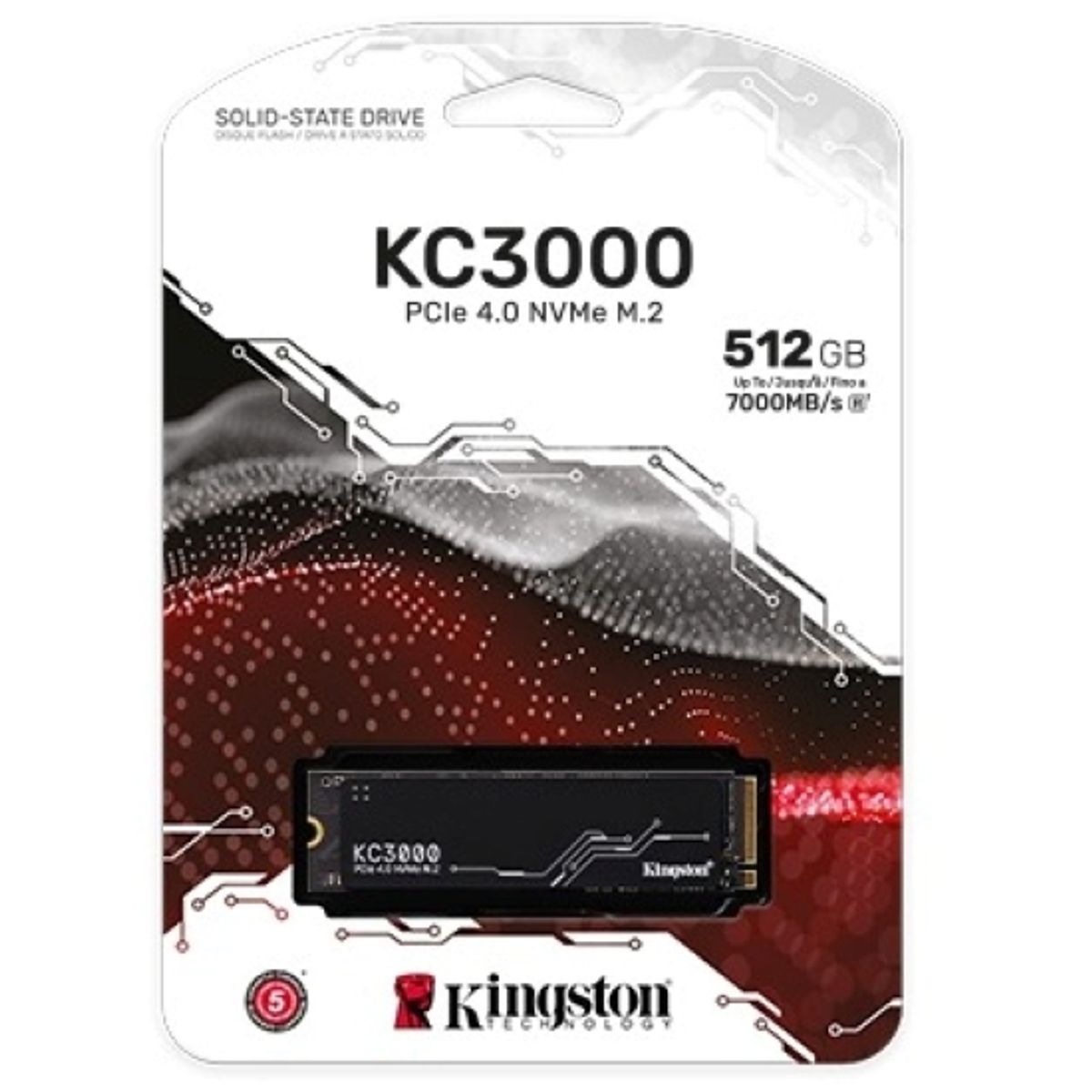 KINGSTON - SSD 512 GB interno  Kingston KC3000 M.2 2280 PCIe 4.0 (NVMe)