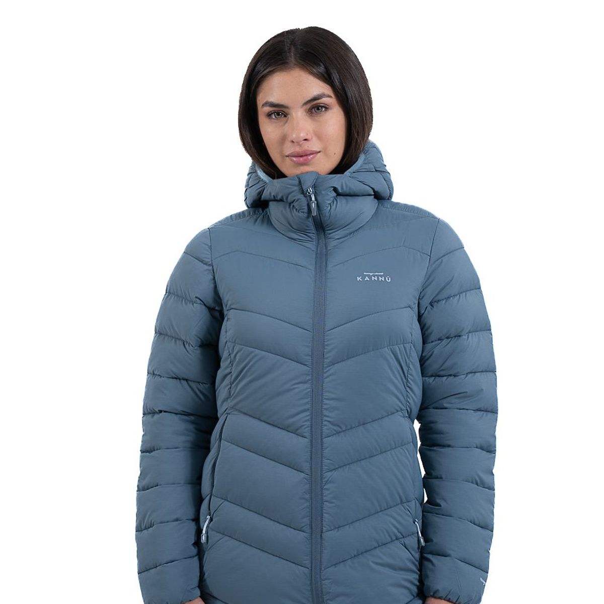 KANNU - Parka Larga Térmica Mujer Cisne