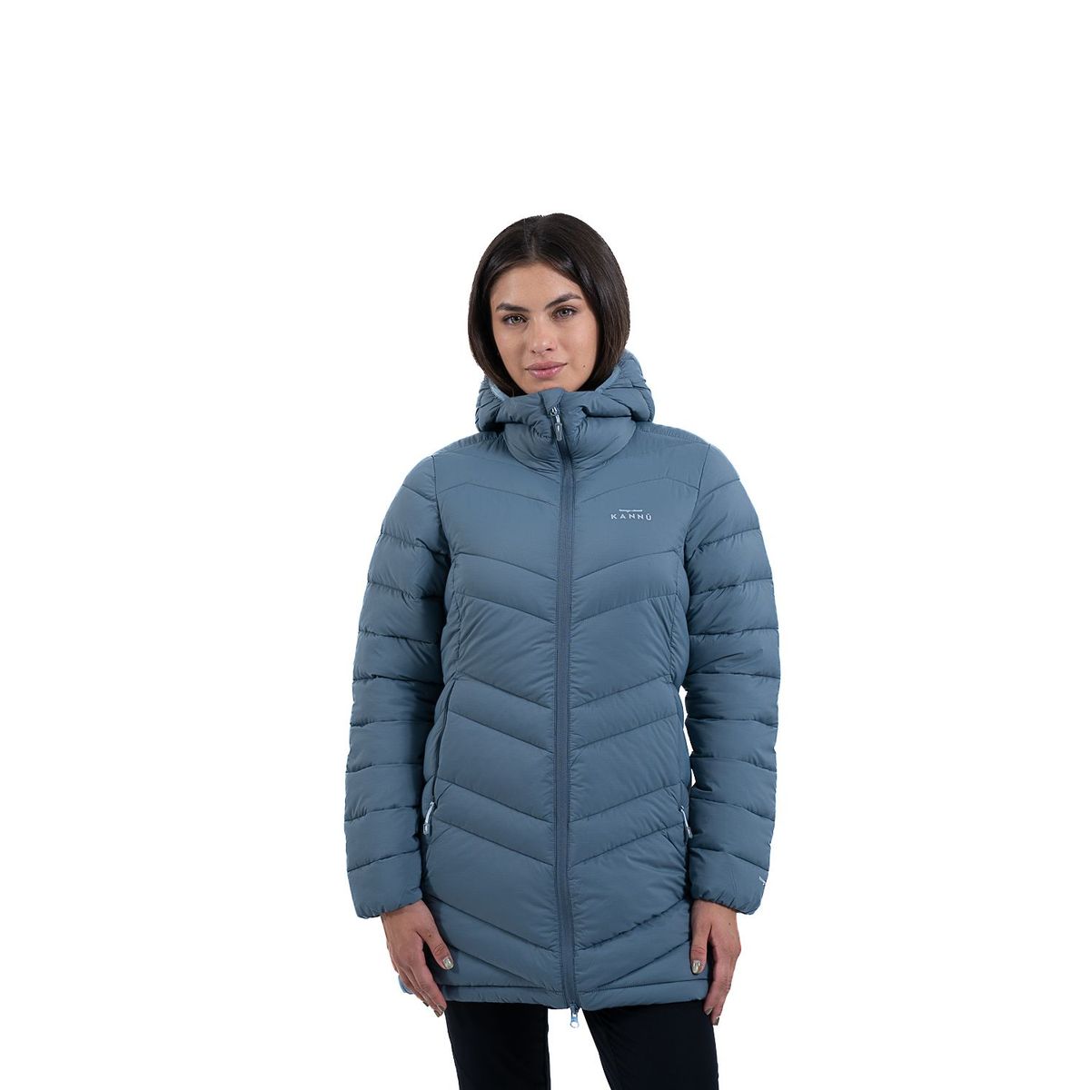 KANNU - Parka Larga Térmica Mujer Cisne