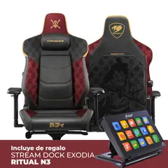 COUGAR - Pack Silla Armor Evo Luffy + Streamdeck Exodia Ritual