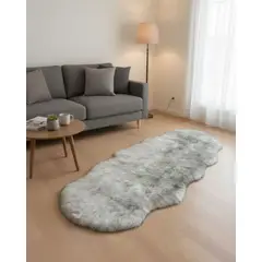 GENERICO - Alfombra de pelo de Oveja sintetico ultra suave