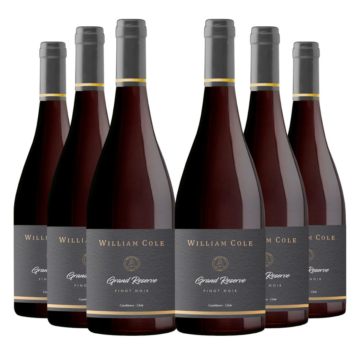 WILLIAM COLE VINEYARDS - 6 Vinos William Cole Gran Reserva Pinot Noir