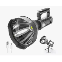GENERICO - Linterna Multifunctional Searchlight L-835 Usb Zlc-14016 Linterna Negro Luz Blanco