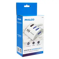 PHILCO - EXTENSION USB 3 POS 2043B Open box