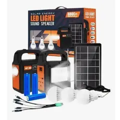 GENERICO - Solar Iluminación Lámpara Radio Fm Altavoz Banco Energía