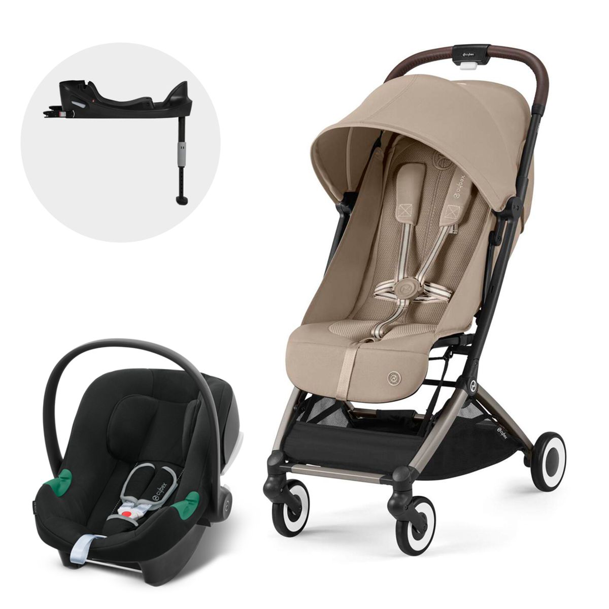 CYBEX - Coche Travel System Orfeo TPE + Aton B2 + Base
