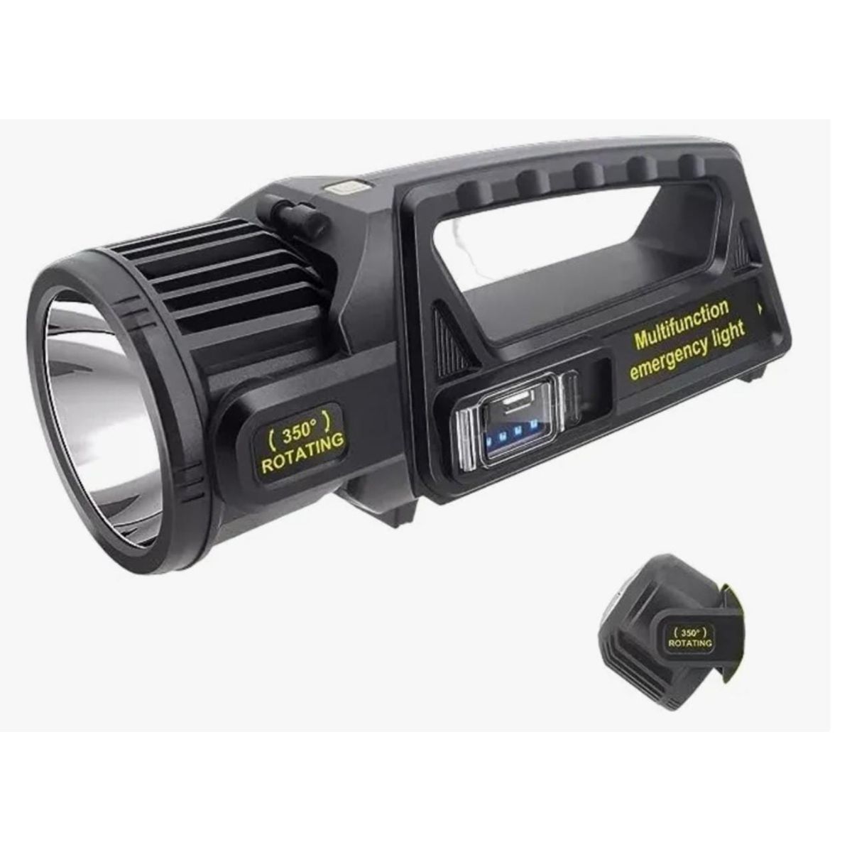 GENERICO - Linterna Reflector Multifuncional Solar Recargable Led W5167