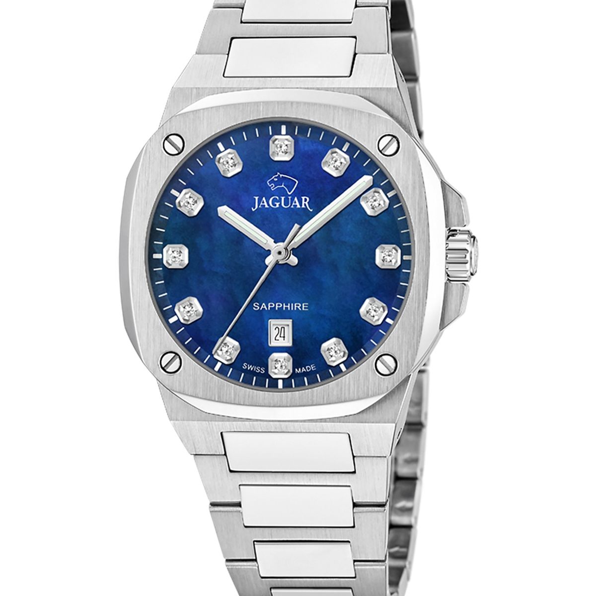 JAGUAR - Reloj J1027/7 Jaguar Swiss Azul Mujer Rondcarre