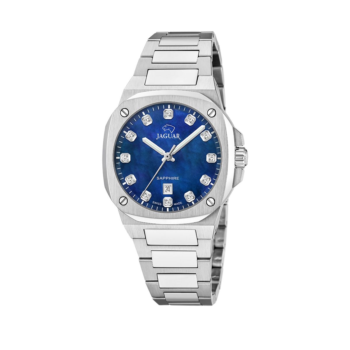 JAGUAR - Reloj J1027/7 Jaguar Swiss Azul Mujer Rondcarre