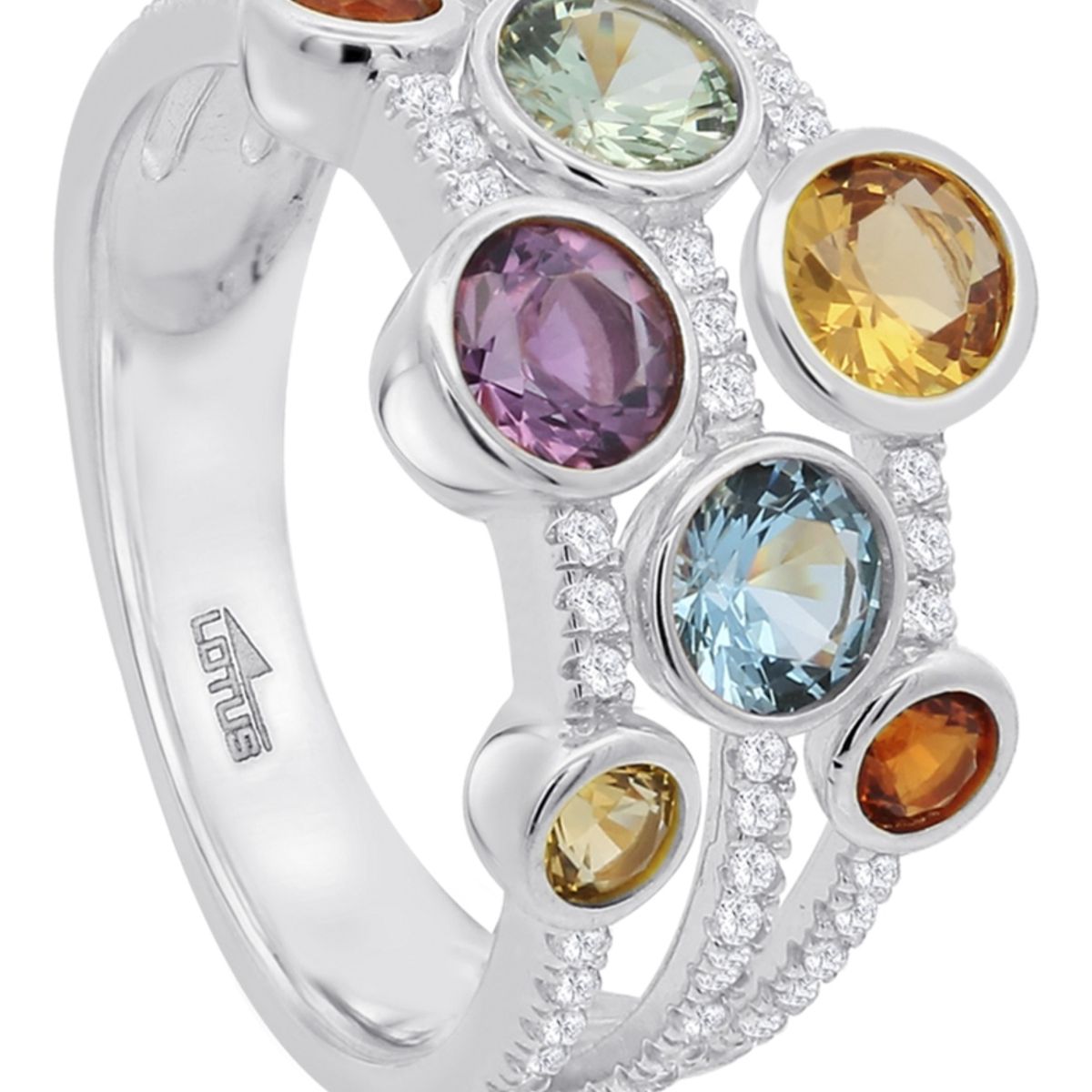 LOTUS SILVER - Anillo LP3878-3/114 Lotus Silver Plateado Mujer Leros