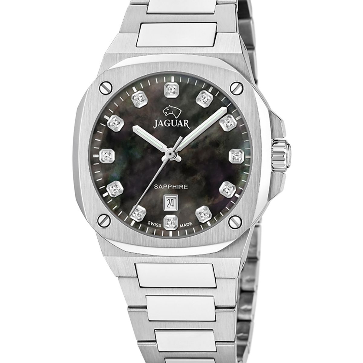 JAGUAR - Reloj J1027/8 Jaguar Swiss Negro Mujer Rondcarre