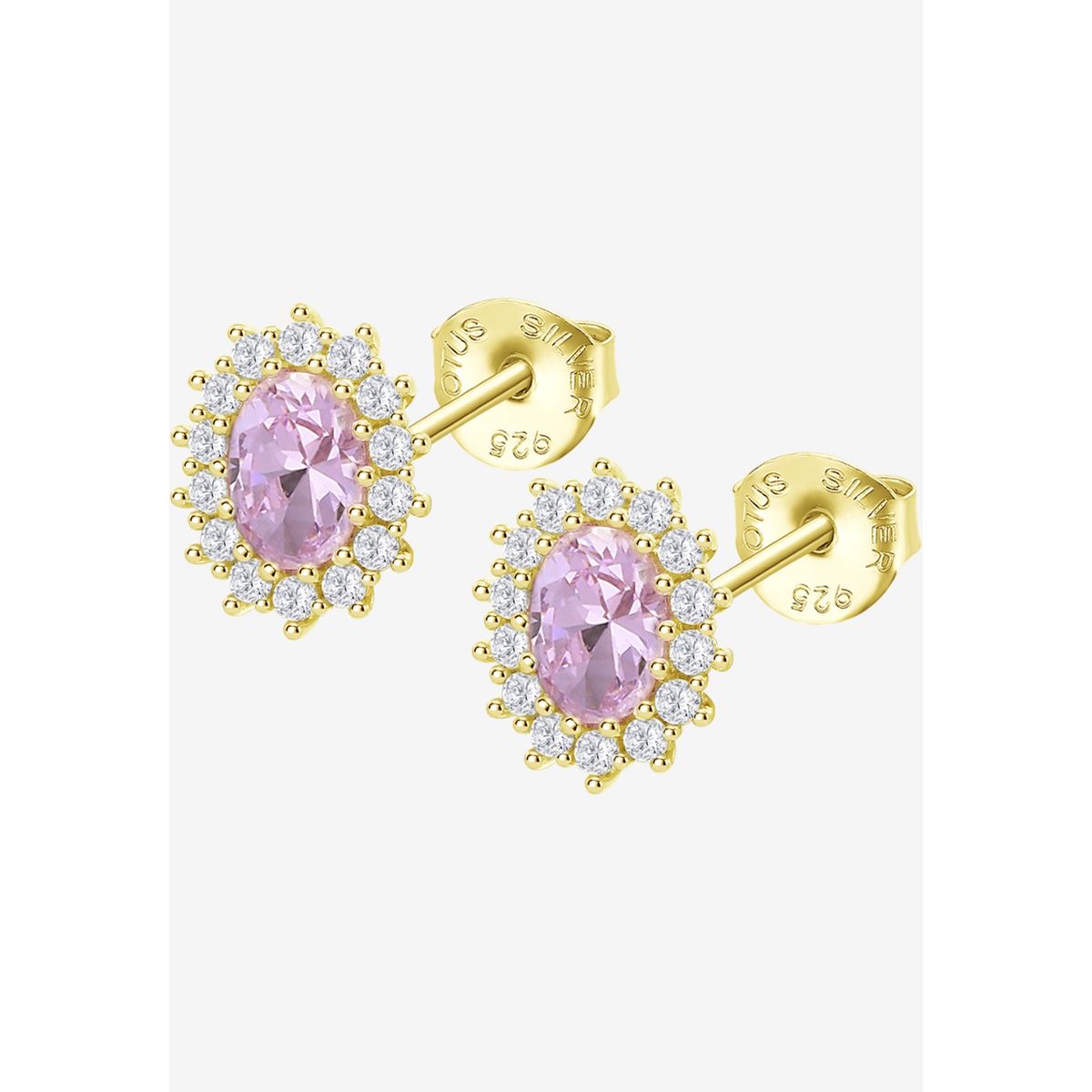 LOTUS SILVER - Aros LP3459-4/8 Lotus Silver Dorado Mujer Leros