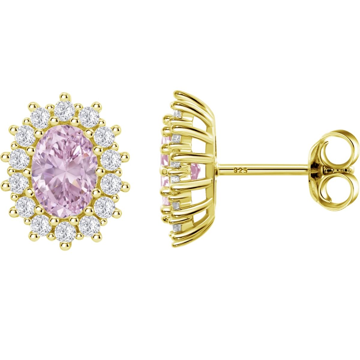 LOTUS SILVER - Aros LP3459-4/8 Lotus Silver Dorado Mujer Leros