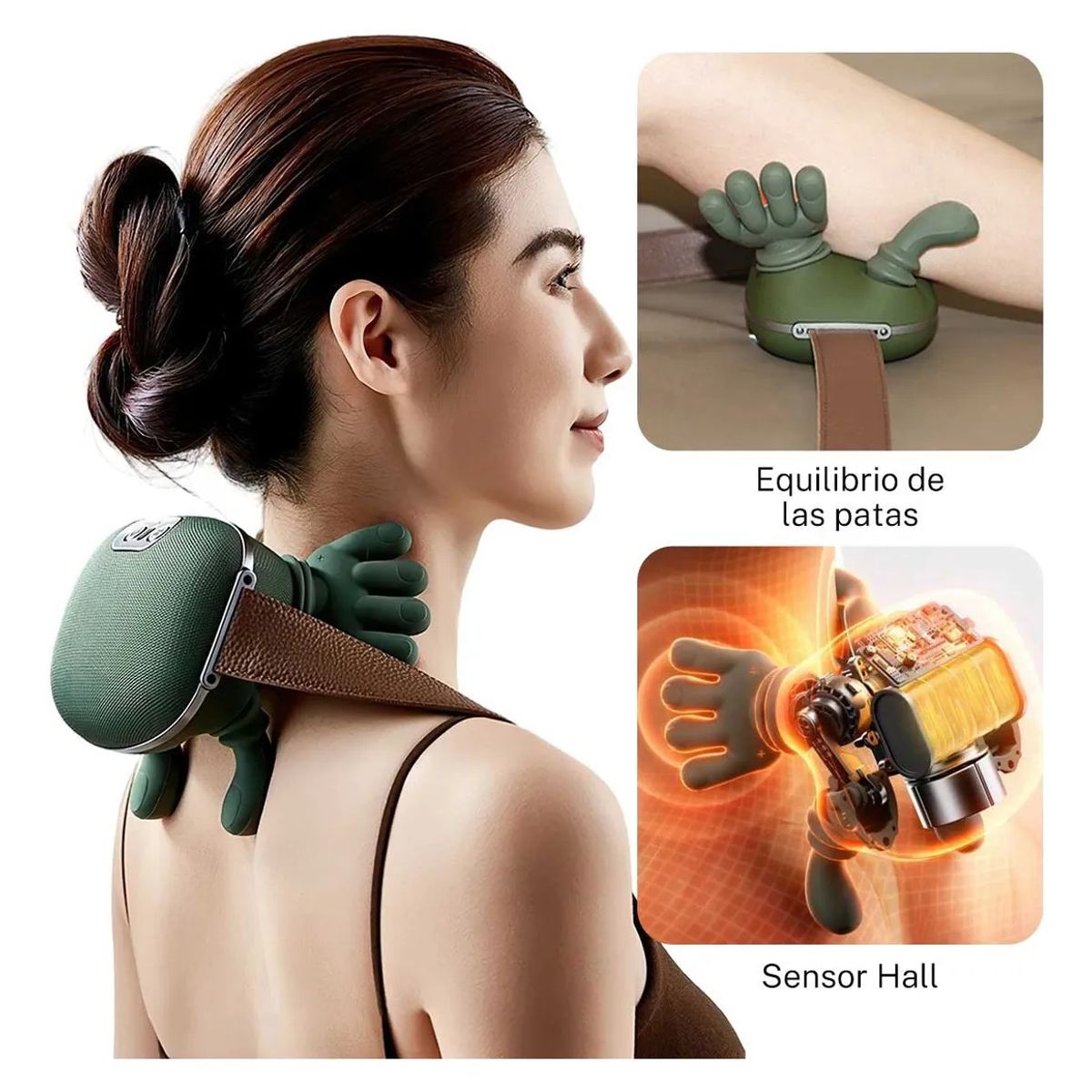 MOVI - Masajeador Eléctrico Cervical y Hombros Tipo Manos con Calor