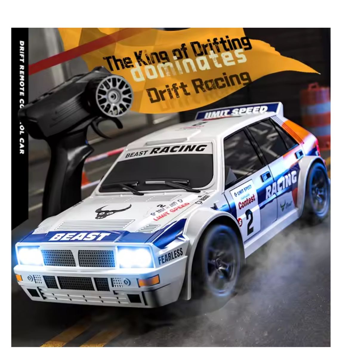 GENERICO - Auto Control Remoto Lancia Delta Icono Rally Escala 124 drift 4x4