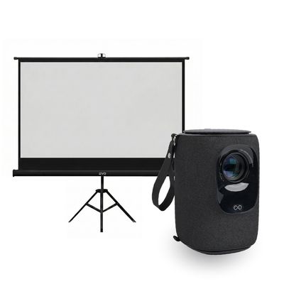 Levo Proyector Portatil Nova 9000Lm + Telón 60"" Negro