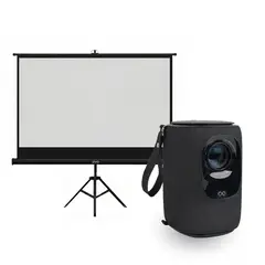 LEVO - Proyector Portatil Nova 9000lm + Telón 60" Negro