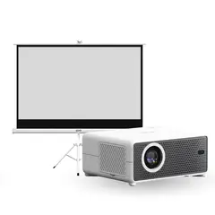 LEVO - Proyector Portátil Hexa 8000lm + Telón 60"