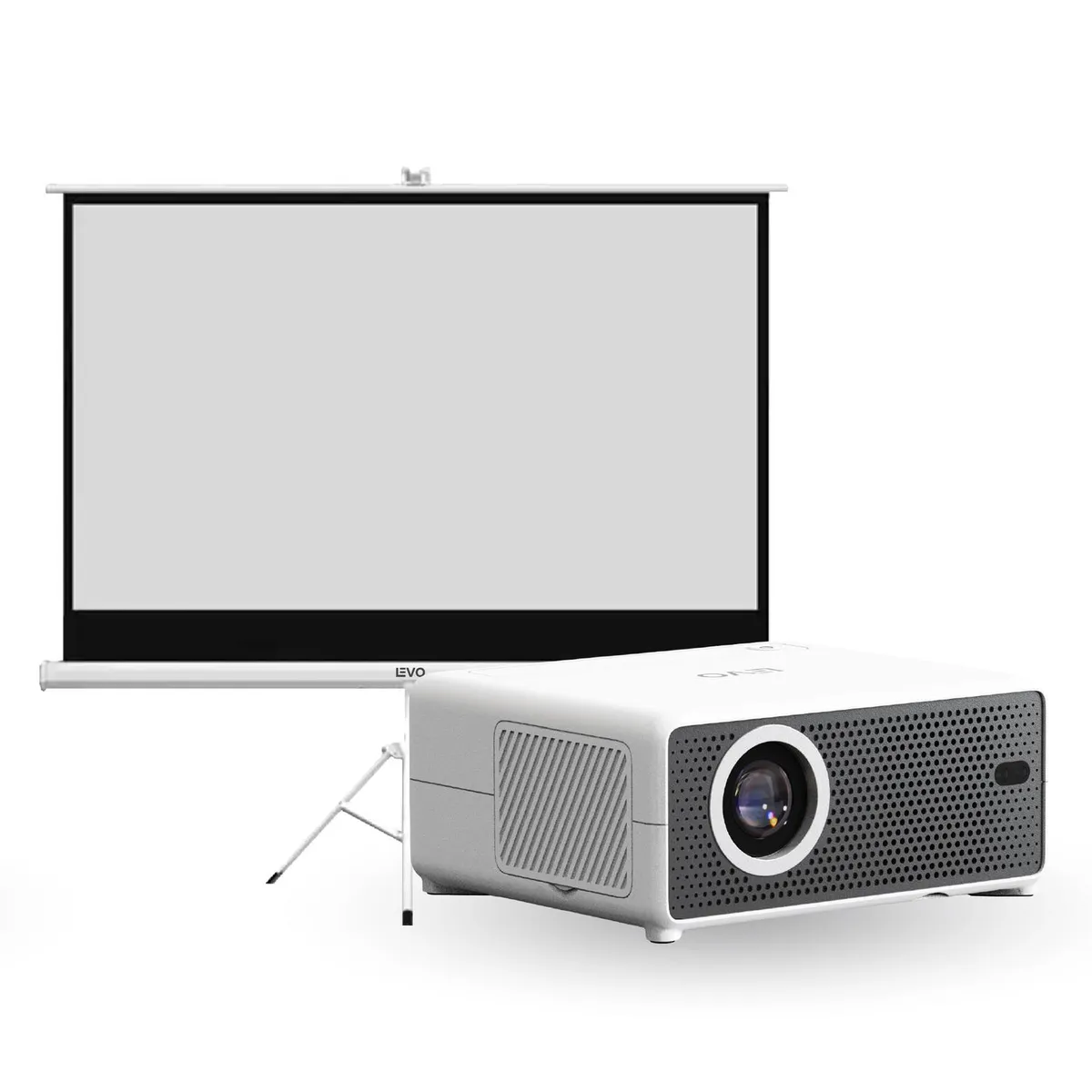 LEVO - Proyector Portátil Hexa 8000lm + Telón 100 LEVO