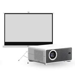 LEVO - Proyector Portátil Hexa 8000lm + Telón 100"