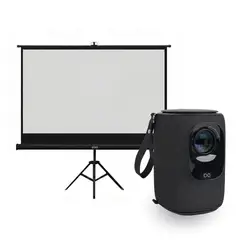 LEVO - Proyector Portatil Nova 9000lm + Telón 80" Negro