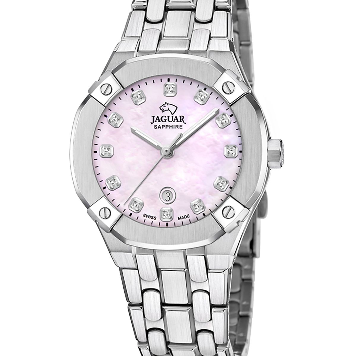 JAGUAR - Reloj J1016/5 Jaguar Swiss Rosa Mujer Diplomatic