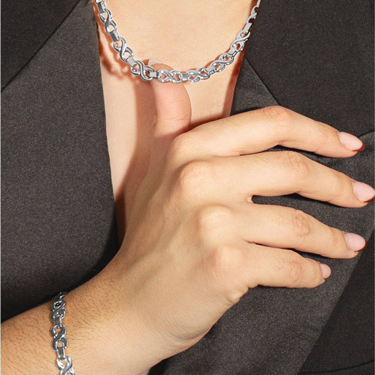 LOTUS STYLE - Collar LS2578-1/1 Lotus Style Plateado Mujer Urban Woman