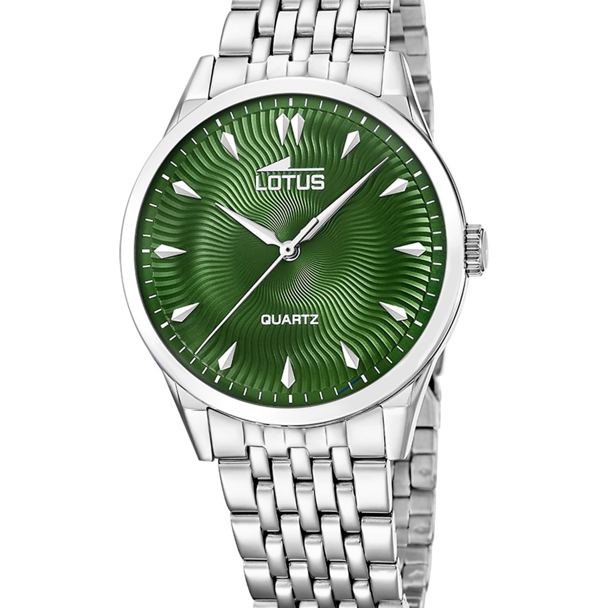 LOTUS - Reloj 19056/3 Lotus Verde Hombre Acero Clásico
