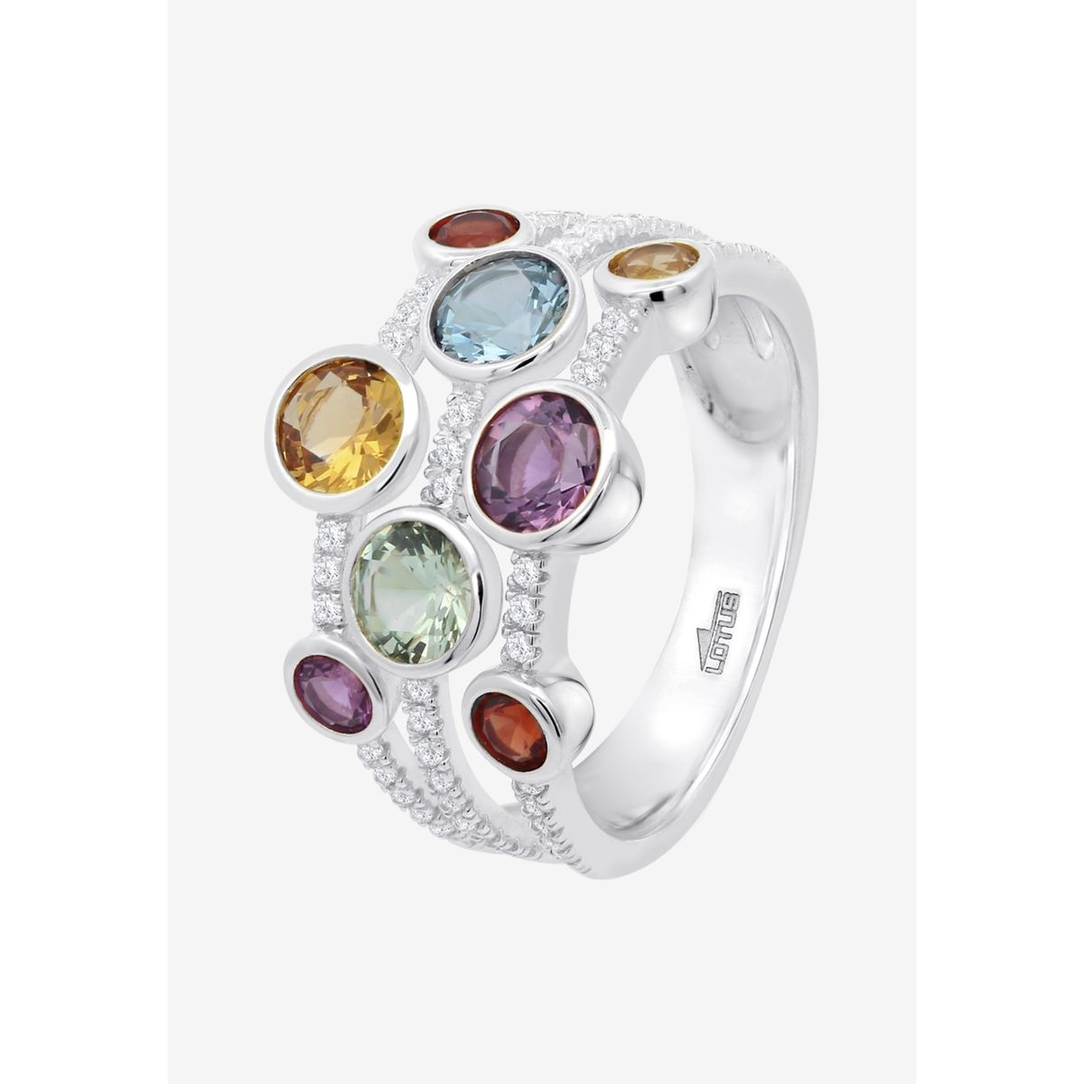 LOTUS SILVER - Anillo LP3878-3/116 Lotus Silver Plateado Mujer Leros