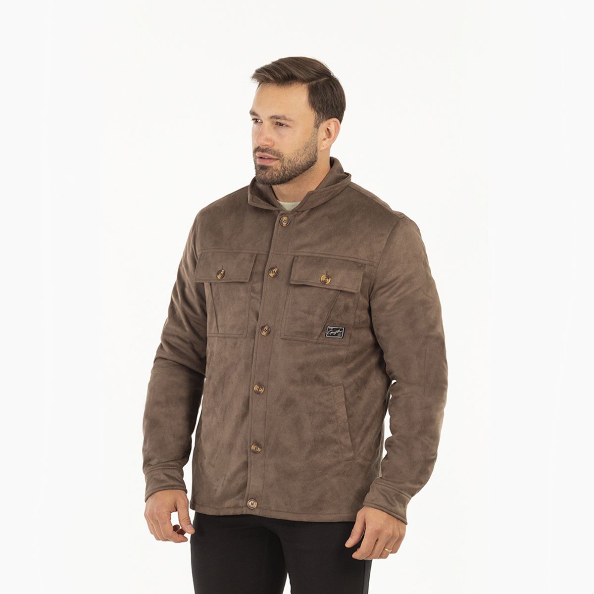 GANGSTER - Chaqueta Overshirt Calm Cafe