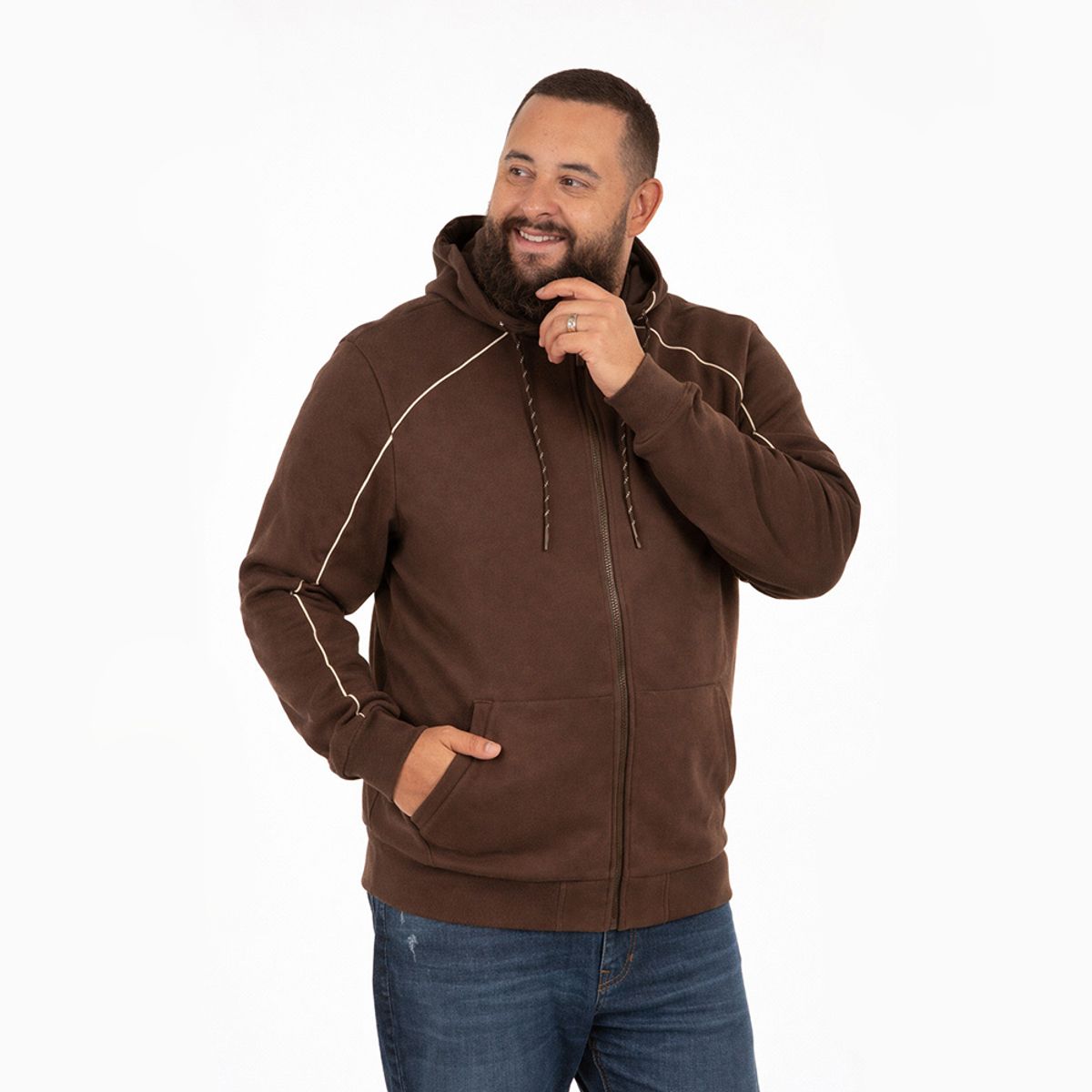 GANGSTER - Plus Poleron Fullzipper Connect Cafe