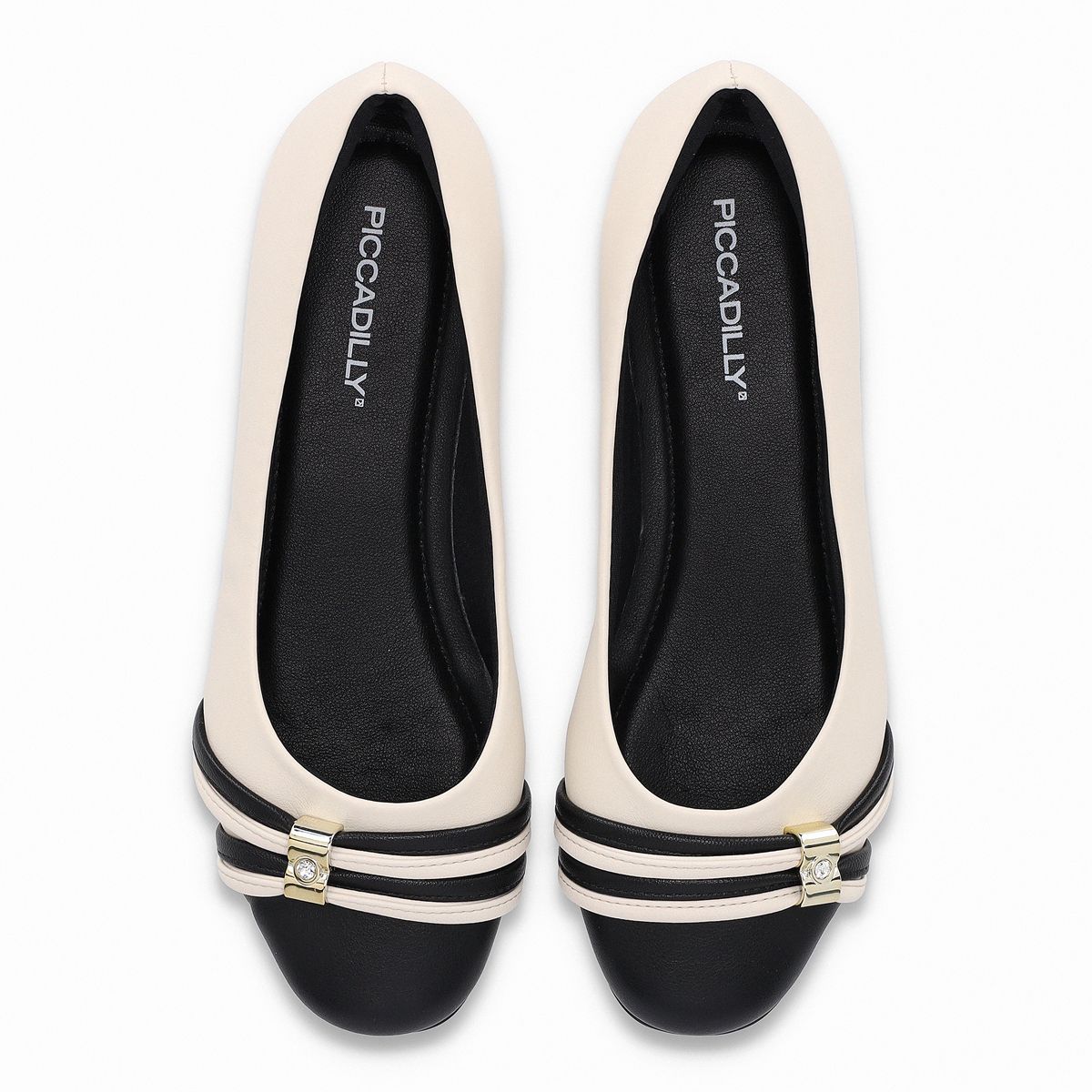 PICCADILLY - Ballerina Mujer Crema/Negro Raquel Piccadilly