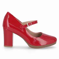 PICCADILLY - Zapato Mary Jane Mujer Rojo/Charol Deise