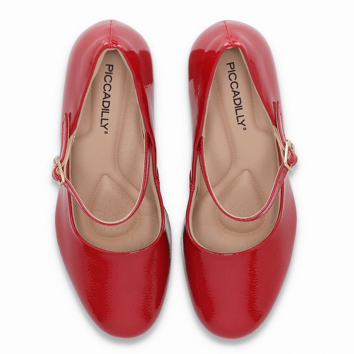 PICCADILLY - Zapato Mary Jane Mujer Rojo/Charol Deise Piccadilly