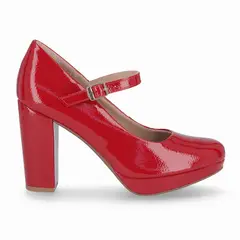 PICCADILLY - Zapato Mary Jane Mujer Rojo Evelin