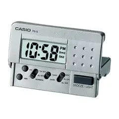 CASIO - DESPERTADOR PQ-10D-8RDF GRIS