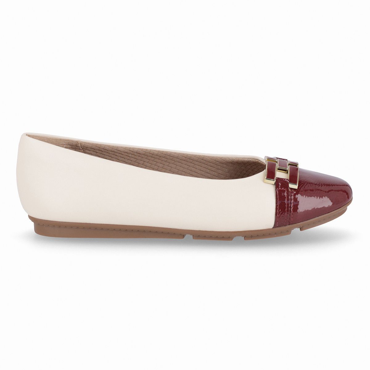 PICCADILLY - Ballerina Mujer Crema/Burdeo Michelle 05 Piccadilly