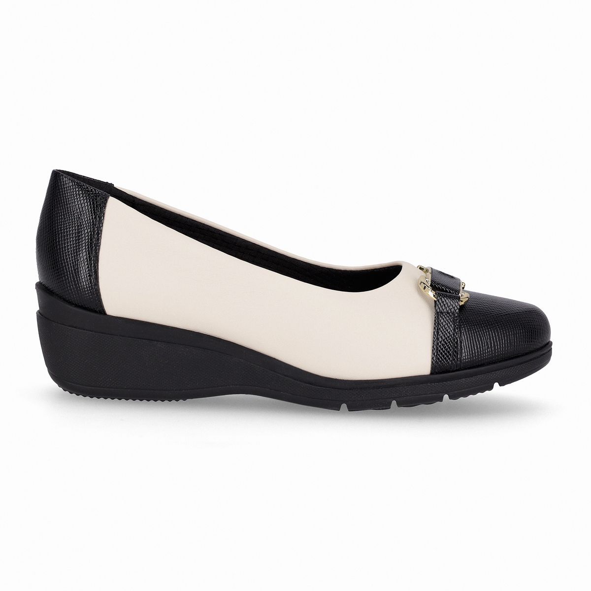 PICCADILLY - Zapato Mujer Negro/Crema Beth 02 Piccadilly