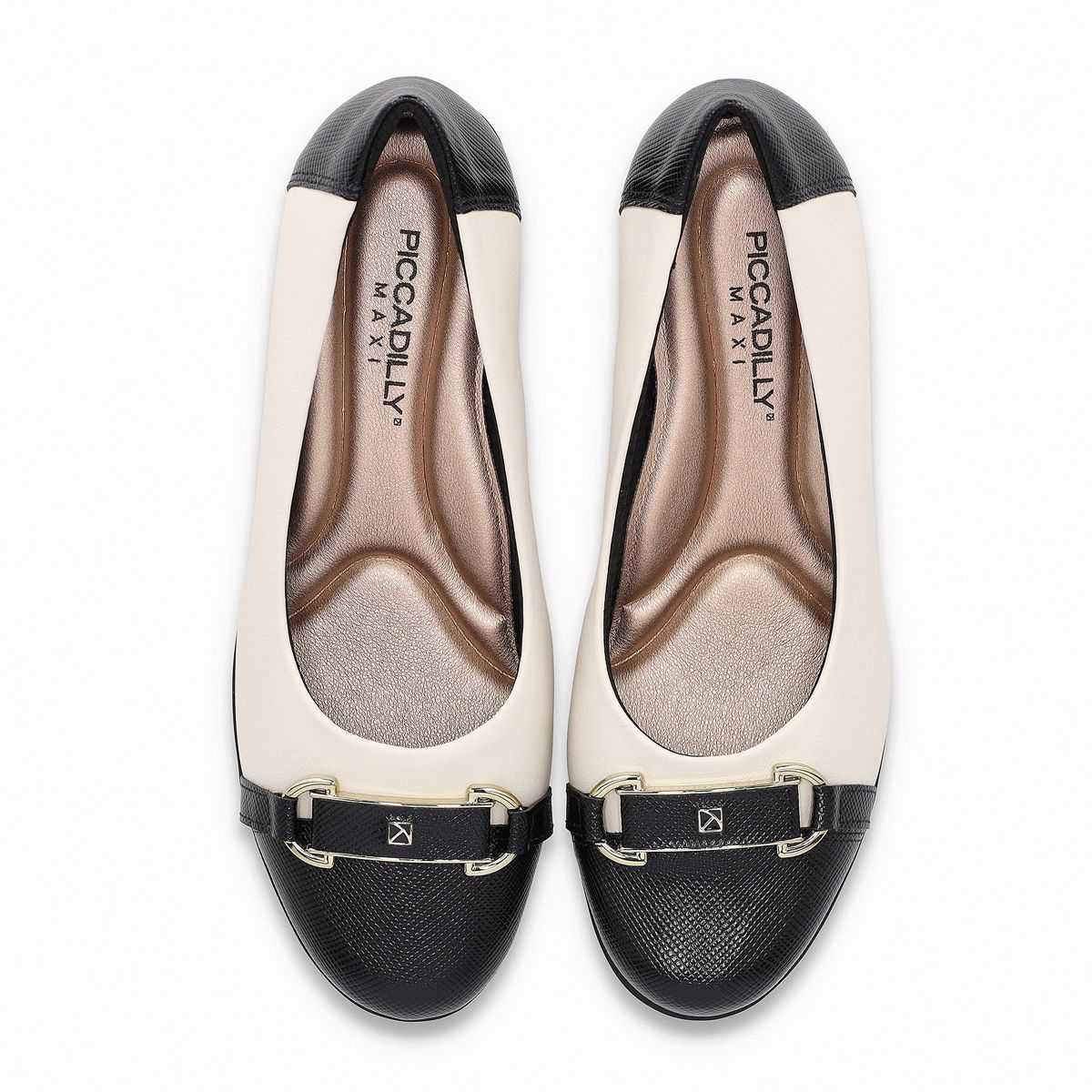 PICCADILLY - Zapato Mujer Negro/Crema Beth 02 Piccadilly
