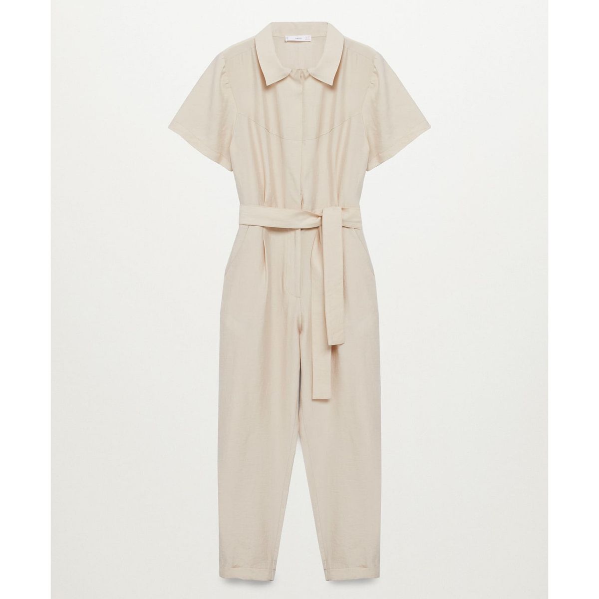 MANGO - Enterito Lyocell Cinturón Cora Mujer