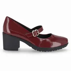 PICCADILLY - Zapato Mary Jane Mujer Burdeo/Charol Daiane